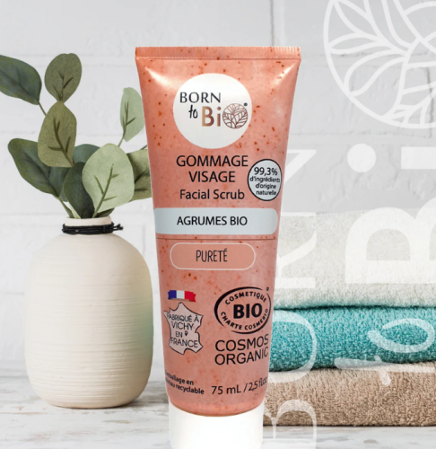 Gommage Visage Agrumes Certifié Bio 75ml – Born to Bio