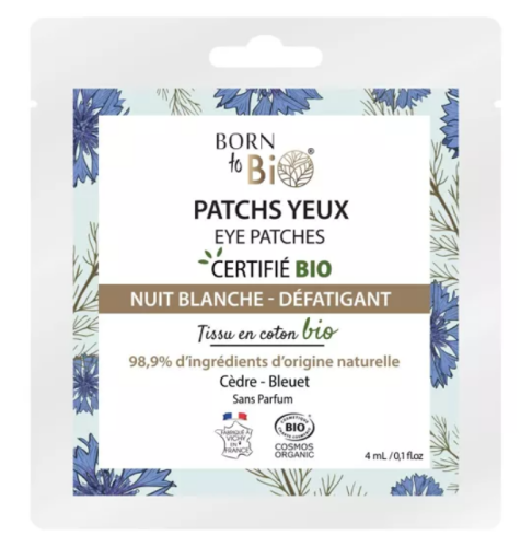 Patchs pour les yeux Nuit Blanche en coton Certifiés Bio – Born to Bio