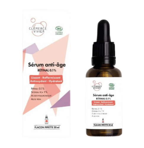 Sérum anti-âge au rétinal 30ml bio – Clémence & Vivien