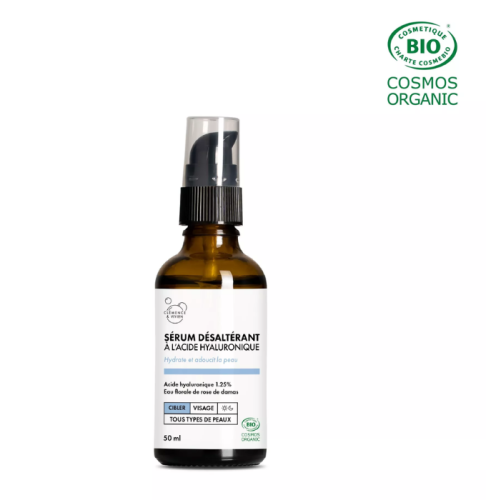 Sérum désaltérant à l’Acide hyaluronique 50ml bio – Clémence & Vivien