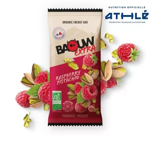 Barre énergétique Extra FRAMBOISE-PISTACHE – BAOUW 50g