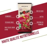 Barre énergétique Extra FRAMBOISE-PISTACHE – BAOUW 50g