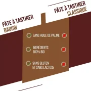 Pâte à tartiner protéiné CHOCOLAT NOISETTE – BAOUW 200g