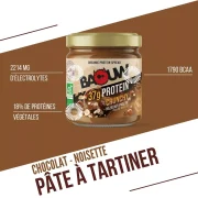 Pâte à tartiner protéinée CRUNCHY PRALINE-NOISETTE – BAOUW 200g