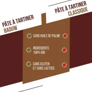 Pâte à tartiner protéinée CRUNCHY PRALINE-NOISETTE – BAOUW 200g