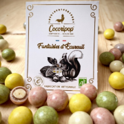 Noisettes enrobées de chocolats – Fantaisies d&rsquo;Ecureuil BIO et Artisanale – Cocoripop