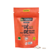 Dédé – Vitamine D3 Vegan d&rsquo;Origine Naturelle Goût Abricot – Les Bio Frères (30 comprimés)