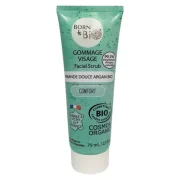 Gommage Visage Bio Amande Douce & Argan – Peaux Normales à Sèches – Born to Bio (75ml)