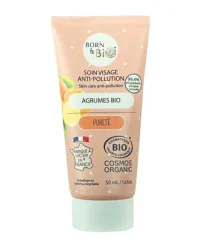 Soin Visage Anti-Pollution Agrumes Bio – Peaux à Tendance Grasse – Born to Bio (50ml)