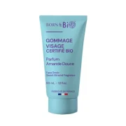 Gommage Visage Bio Parfum Amande Douce – Born to Bio (50ml) | Certifié Cosmos Organic